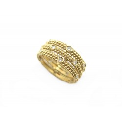 BAGUE MAUBOUSSIN LE PREMIER JOUR T49 OR JAUNE 18K ET DIAMANTS + BOITE RING 2645€