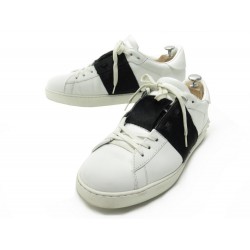CHAUSSURES VALENTINO BASKETS OPEN 43 IT 44 FR EN CUIR BLANC SNEAKERS SHOES 550€