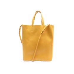 NEUF SAC A MAIN CELINE CABAS VERTICAL PM CUIR JAUNE BANDOULIERE HAND BAG 1265€