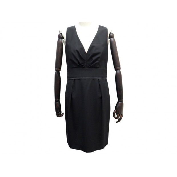 NEUF ROBE PAUL SMITH BACK LABEL L 42 EN LAINE NOIRE NEW BLACK DRESS 450€