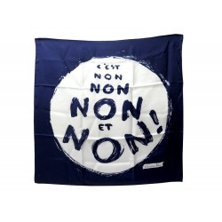 FOULARD CHRISTIAN DIOR C'EST NON NON NON ET NON CHIURI ED LIM CARRE SCARF 390€