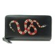 PORTEFEUILLE GUCCI KINGSNAKE 451273 EN CUIR NOIR PORTE MONNAIE BOITE WALLET 560€