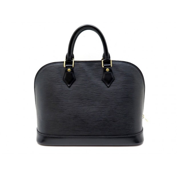 SAC A MAIN LOUIS VUITTON ALMA PM M40302 EN CUIR EPI NOIR LEATHER HAND BAG 1800€