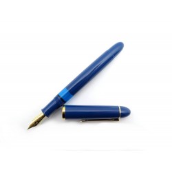 NEUF STYLO PLUME A PISTON PELIKAN M120 ICONIC BLUE + BOITE + FLACON FOUNTAIN PEN