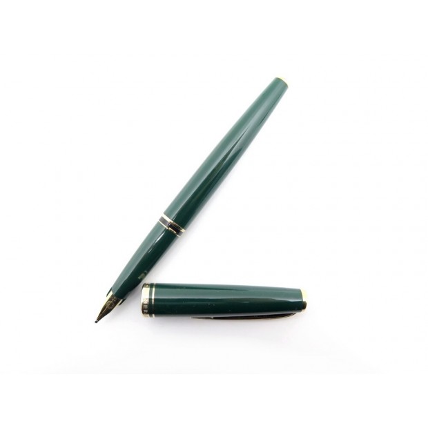 STYLO PLUME MONTBLANC GENERATION EN RESINE VERT PLUME LARGE FOUNTAIN PEN 240€