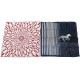 NEUF LOT 2 FOULARD HERMES CARRE POCHETTE MOTIF H ET CHEVAL COTON POCKET SCARF