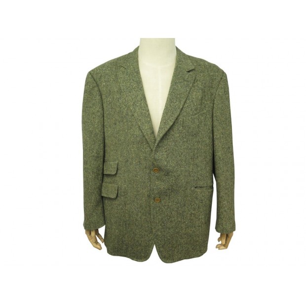 VESTE DE COSTUME ARNYS PARIS G ARNY70 L 56 HOMME LAINE VERTE GREEN WOOL JACKET