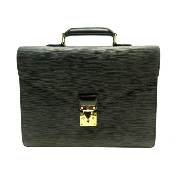 CARTABLE SACOCHE LOUIS VUITTON SERVIETTE AMBASSADEUR EN CUIR EPI BRIEFCASE 2230€