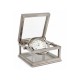 PENDULETTE DE TABLE MELLERIO DITS MELLER GYROSCOPE QUARTZ METAL ARGENTE CLOCK