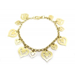 BRACELET O.J. PERRIN LEGENDES COEUR EN BRELOQUES OR JAUNE 18K 19.8GR GOLD 3560€