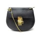 SAC A MAIN CHLOE DREW SMALL BANDOULIERE 22CM EN CUIR GRAINE NOIR HAND BAG 1350€