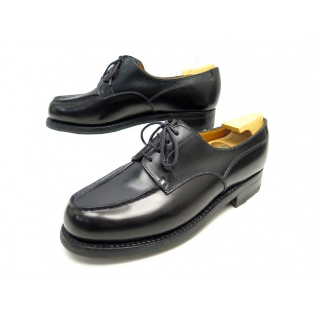 NEUF CHAUSSURES JM WESTON LE GOLF 641 5C 38 DERBY EN CUIR NOIR EMBAUCHOIRS 865€