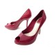 CHAUSSURES ESCARPINS CHRISTIAN MISS DIOR PEEP TOE KCA079VNI 38 CUIR VERNI 750€