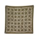 FOULARD CHRISTIAN DIOR CARRE MOTIF CANNAGE 70 EN SOIE TAUPE SILK SCARF 390€