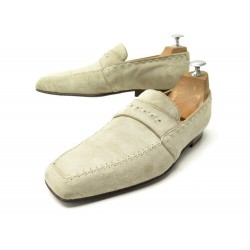 CHAUSSURES BERLUTI MOCASSINS DANDY SAUVAGE 6 40 DAIM BEIGE LOAFERS SHOES 990€