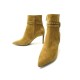 NEUF CHAUSSURES CELINE BOTTINES CLOUTEES A TALONS 38 DAIM CAMEL NEW BOOTS 890€