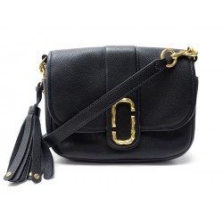 NEUF SAC A MAIN MARC JACOBS INTERLOCK M0012005 CUIR NOIR BANDOULIERE BAG 380€