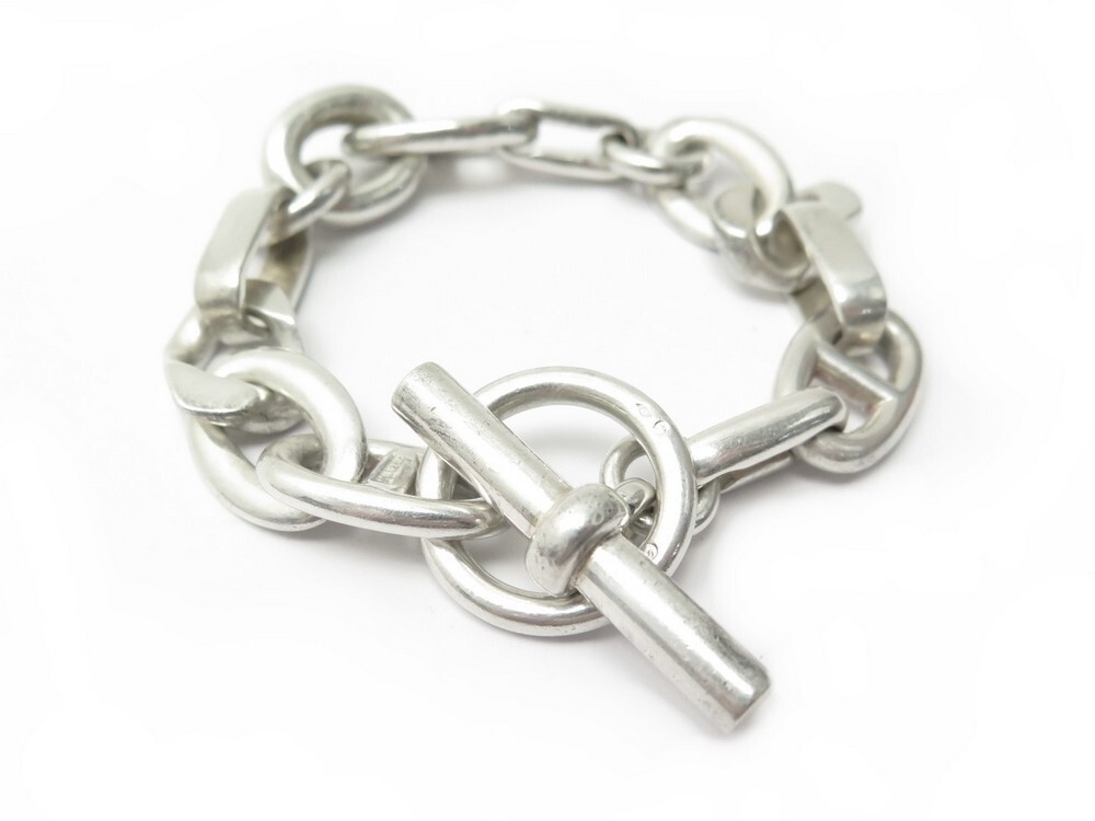 bracelet hermes alea pm 17 bijou argent massif 75.1gr