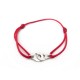 BRACELET DINH VAN MENOTTES R12 341103 EN ARGENT 925 CORDON ROUGE SILVER 300€