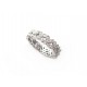 BAGUE DE BEERS FLEURS PETALES T55 EN OR BLANC DIAMANTS 1CT DIAMONDS RING 6000€