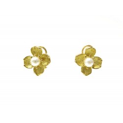 NEUF BOUCLES D'OREILLES TIFFANY & CO FLEUR DE CORNOUILLER PERLE DOGWOOD EARRINGS