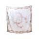 FOULARD CHANEL LOGO CC EN SOIE BLANCHE CARRE CHALE 130CM SILK SHAWL SCARF 510€