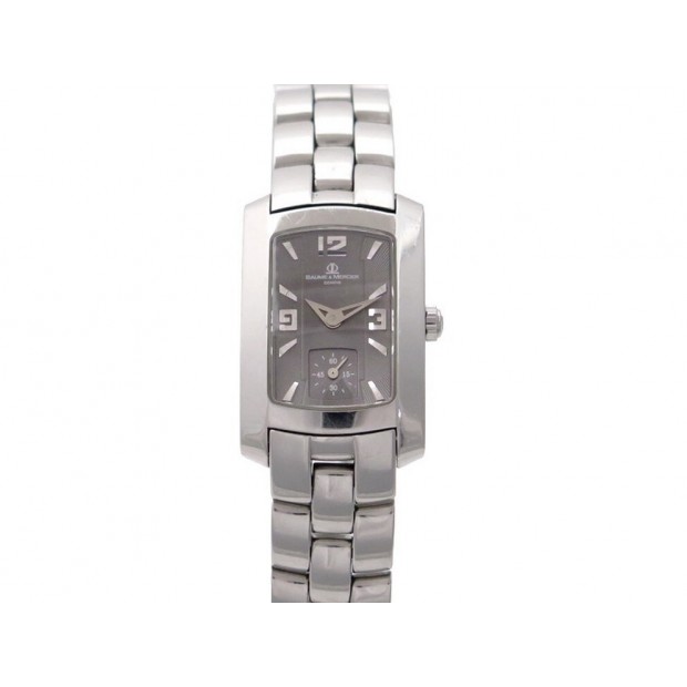 MONTRE BAUME & MERCIER HAMPTON 65309 33 MM QUARTZ ACIER PALLADIE WATCH 1860€