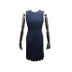 ROBE COURTE SANS MANCHES PAULE KA S 36 BLEU MARINE NAVY DRESS 430€