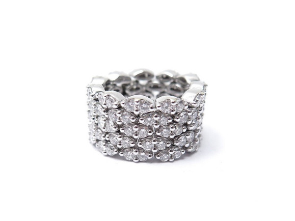 bague mauboussin je le veux 5 rangs t48 49 or blanc