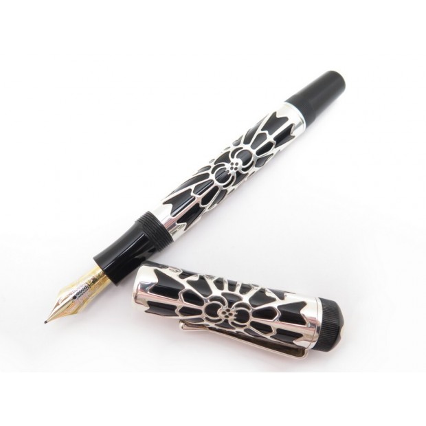 RARE STYLO A PLUME MONTBLANC OCTAVIAN ARGENT 925 ED LIMITEE BOITE PEN