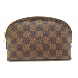 NEUF POCHETTE LOUIS VUITTON COSMETIQUE N47516 DAMIER EBENE TROUSSE POUCH 395€