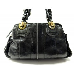 SAC A MAIN CHLOE HELOISE EN CUIR NOIR BLACK LEATHER HANDBAG 1150€