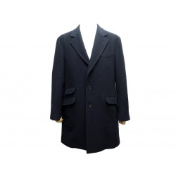 NEUF MANTEAU BRUNELLO CUCINELLI 56 IT 52 FR L CACHEMIRE BLEU CASHMERE COAT 6400€