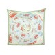 FOULARD HERMES JEU DES OMNIBUS ET DAMES BLANCHES JERSEY SOIE CARRE 90 SCARF 600€