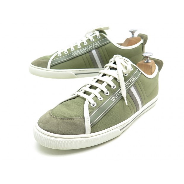 chaussures louis vuitton baskets 9.5 43.5 en toile