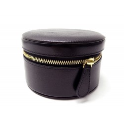 NEUF MINI TROUSSE A BIJOUX CHRISTIAN DIOR EN CUIR NOIR BOITE VOYAGE JEWEL 590€