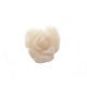 NEUF BROCHE CHANEL CAMELIA 2002 EN RESINE BEIGE + BOITE NEW FLOWER BROOCH