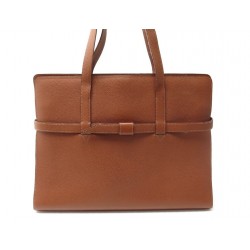 NEUF SAC A MAIN HERMES SACOCHE PORTE DOCUMENTS EN CUIR MARRON HAND BAG 4650€