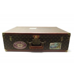 VALISE LOUIS VUITTON MALLE ALZER 70 TOILE MONOGRAM STICKERS HOTEL SUITCASE 8600€