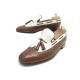 CHAUSSURES JM WESTON MOCASSINS PAMPILLES 6.5E 40.5 LARGE 41 CUIR BICOLORE 990€