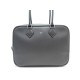 SAC A MAIN HERMES PLUME 28 CM CUIR EPSOM GRIS GREY LEATHER HAND BAG PURSE 5250€