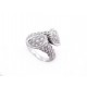 BAGUE BOUCHERON TOI & MOI 53 SERPENT BOHEME MOTIF S OR BLANC DIAMANTS RING 9900€