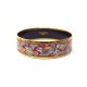 NEUF BRACELET HERMES MOTIF OISEAUX LARGE T18 EN EMAIL ROUGE NEW JEWEL BIRDS 505€