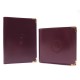 VINTAGE PORTEFEUILLE CARTIER MUST + PASSEPORT CUIR BORDEAUX LEATHER WALLET 740€