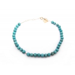 BRACELET GINETTE NY MARIA MINI TURQUOISE BEAD BMA01T OR ROSE 18K GOLD 315€