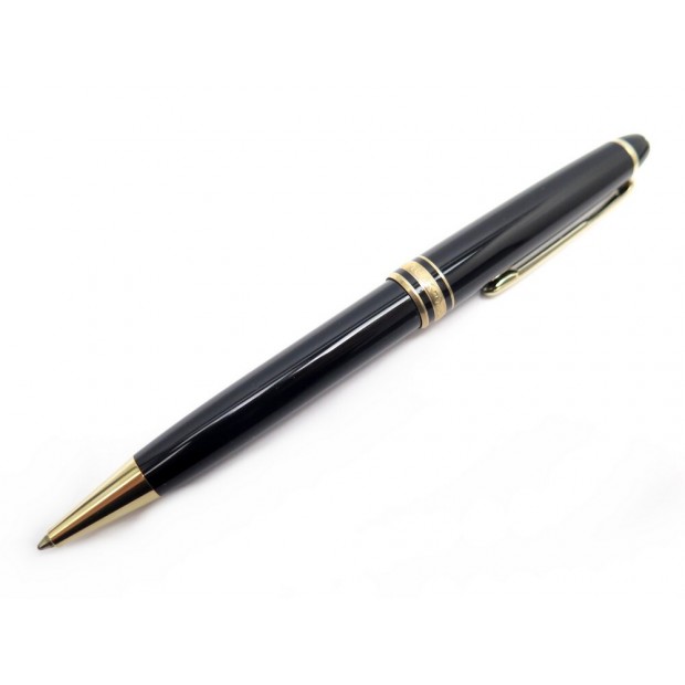 NEUF STYLO BILLE MONTBLANC MEISTERSTUCK CLASSIQUE DORE 10883 NOIR BOITE PEN 370€