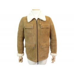 NEUF MANTEAU BELSTAFF UPLAND T 50 M EN CUIR PEAU LAINEE BLOUSON SHEARLING 2500€