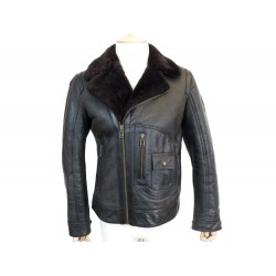 BLOUSON BELSTAFF DANESCROFT 71020760 T50 M CUIR PEAU LAINEE SHEARLING COAT 2350€