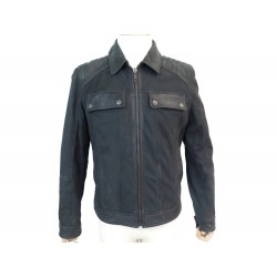 BLOUSON DE MOTO STRELLSON OHIO 110046 48 M EN CUIR NUBUCK MOTARD COAT 600€