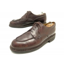 CHAUSSURES PARABOOT CHAMBORD 10 44 DERBY EN CUIR MARRON BROWN LEATHER SHOES 395€